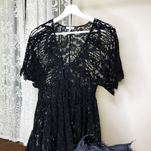 Tobi Ingrid corset maxi dress- black xs - Picture 7 of 8